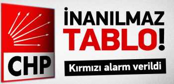 CHP'DE KIRMIZI ALARM DURUMU