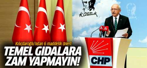 CHP'den marketlere 6 maddelik öneri