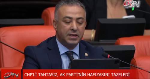 CHP'li Tahtasız Ak Partinin Hafızasını Tazeledi!