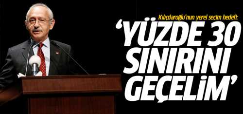 CHP'nin yerel seçim hedefi: Yüzde 30 sınırını geçmek
