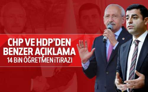 CHP ve HDP'den 14 bin öğretmen açıklaması