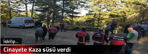 Cinayete Kaza süsü verdi