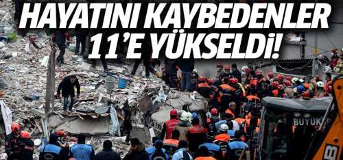 Çöken binadaki ölü sayısı 11 ölü yaralı 13 oldu