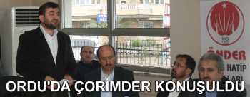 ÇORİMDER ORDU'DAN SES GETİRDİ