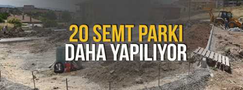Çorum'a 20 Yeni Semt Parkı daha