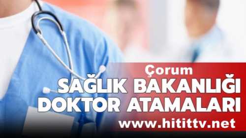 Çorum'a 31 Doktor kadrosu tahsis edildi
