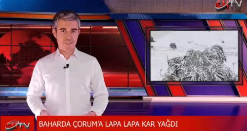 Çorum'a Mayıs Ayının ortasında kar yağdı!