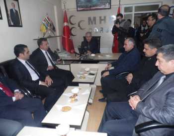 Çorum Ak Parti'den  Mhp'ye Taziye Ziyareti