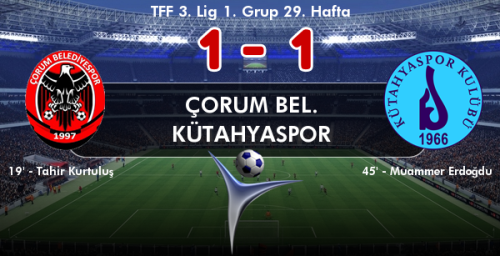 ÇORUM BELEDİYE'DEN KÜTAHYA SPORA HAYAT ÖPCÜĞÜ 