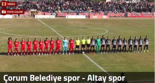 Çorum Belediye spor - Altay spor