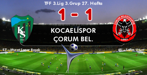 Çorum Belediye Spor 1 Puanla döndü