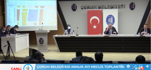 Çorum Belediyesi Aralık 2021 Meclis Toplantısı Yapıldı