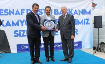 Çorum Belediyesi’nin yapımını bir süre önce tamamladığı Kamyon Garajı törenle açıldı