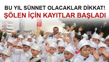 ÇORUM BELEDİYESİNİN SÜNNET ŞÖLENİ İÇİN KAYITLAR BAŞLADI