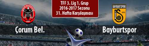 Çorum Belediyespor-Bayburtspor Maçı