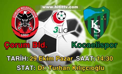 Çorum Belediyespor-Kocaeli spor