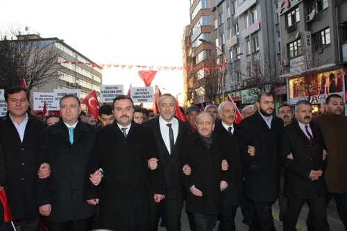 ÇORUM BUGÜN AFRİN İÇİN YÜRÜDÜ