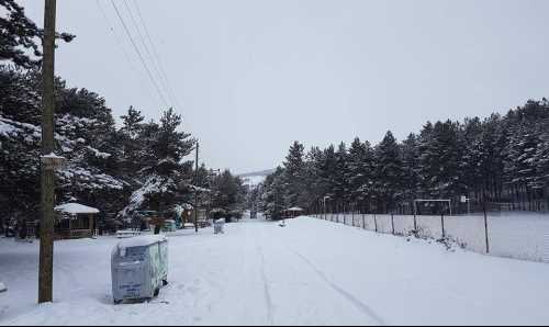 Çorum Çatak Tabiat Parkı Beyaza Büründü!