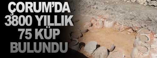 Çorum'da 3800 yıllık 75 Küp bulundu 