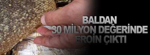 Çorum'da Balın İçinden Eroin Çıktı