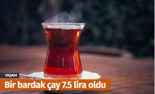 Çorum'da çay 7.5 lira oldu Çayın tadı kaçtı!