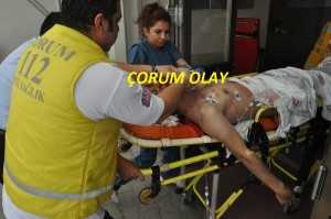 ÇORUM'DA DEHŞET DAKİKALARI 1 ÖLÜ 1 AĞIR YARALI
