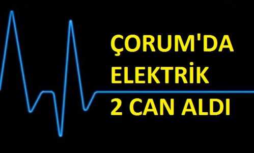 Çorum'da Elektrik 2 Can Aldı!