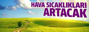 Çorum'da Hava sıcaklıkları 30 Dereceye Kadar çıkacak