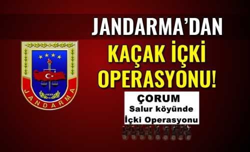 Çorum'da Kaçak İçki Operasyonu