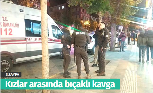 Çorum'da Kızların Bıçaklı Kavgası 