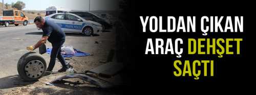 Çorum’da kontrolden çıkan otomobil Dehşet saçtı