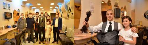 Çorum'da Liseli gencin uzattığı saçlar lösemili bir Çocuğa Peruk olacak