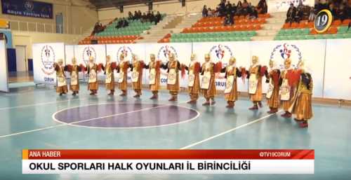 ÇORUM'DA OKUL SPORLARI HALK OYUNLARI İL BİRİNCİLİĞİ YAPILDI