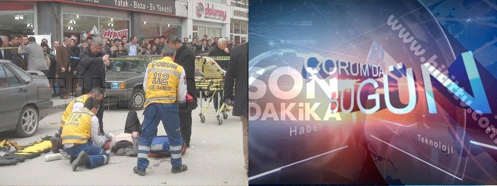 ÇORUM'DA POMPALI İLE YOLDAN GEÇEN VATANDAŞI VURDU