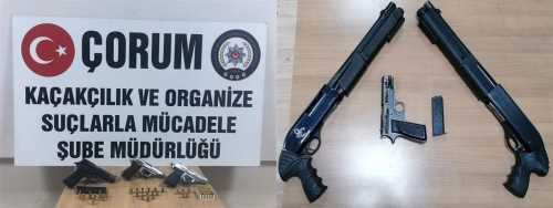 Çorum'da Silahlı Suç Çetesi Çökertildi 