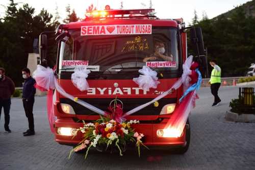 Çorum'da sirenler bu kez mutluluk için çaldı