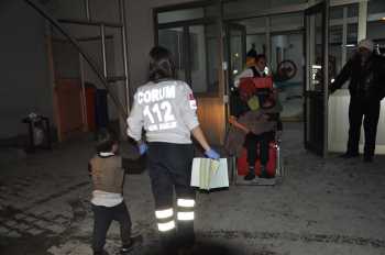 ÇORUM’DA SOBA FACİASI 2’Sİ ÇOCUK 4 YARALI