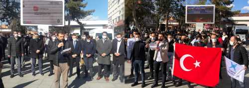 Çorum’da STK'ların  katılımıyla ortak protesto