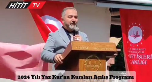 Çorum'da Yaz Kur'an Kursu Coşkulu Başladı