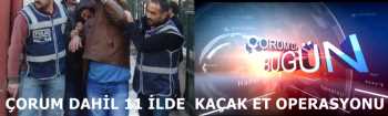 ÇORUM DAHİL 11 AYRI İLDE EŞ ZAMANLI ET OPERASYONU