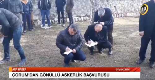 ÇORUM’DAN GÖNÜLLÜ ASKERLİK BAŞVURUSU