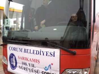 ÇORUM'DAN SARIKMIŞ'A ŞEHİTLERİMİZ İÇİN TEKBİR GETİRDİK