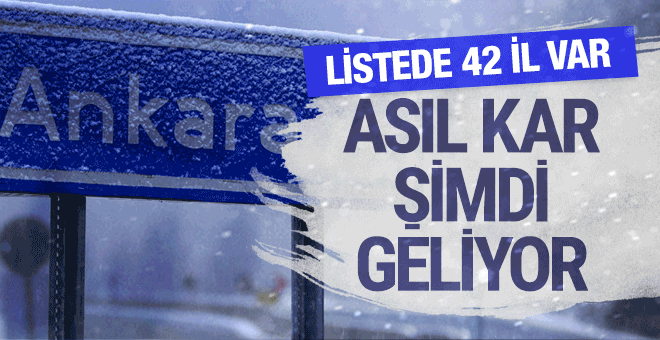 ÇORUM DİKKAT:BEKLENEN O KAR YAĞIŞI GELİYOR