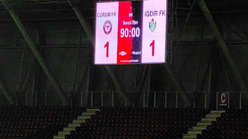 Çorum FK 1-1 Iğdır FK