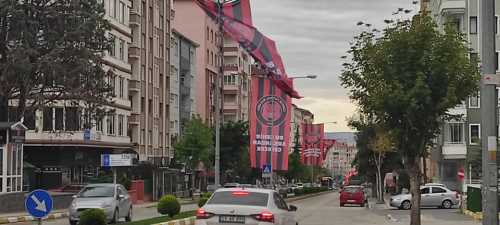 Çorum FK'nın  Bayrakları Caddeleri Süslüyor!