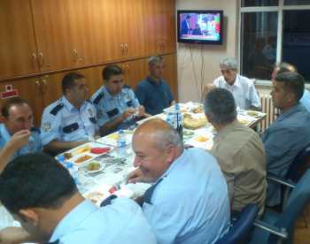 Çorum İL Emniyet Müdürü Tarancı,Mesai arkadaşları ile İftarda 