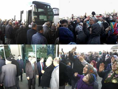 Çorum İl Müftülüğü’ne kayıt yaptıran toplam 450 umre yolcusu bu sabah 08.00 – 09.00 saatleri arasında Çorum terminalinden uğurlandı.