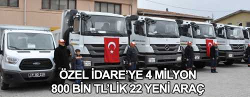 Çorum İl Özel İdaresi araç parkurunu güçlendirmeye devam ediyor.