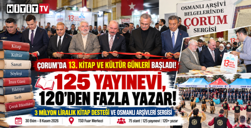 Çorum Kitap Fuarı Açıldı: 125 Yayınevi, 120'den Fazla Yazar