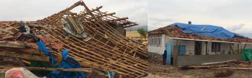 Çorum Laçin'i  Hortum Vurdu